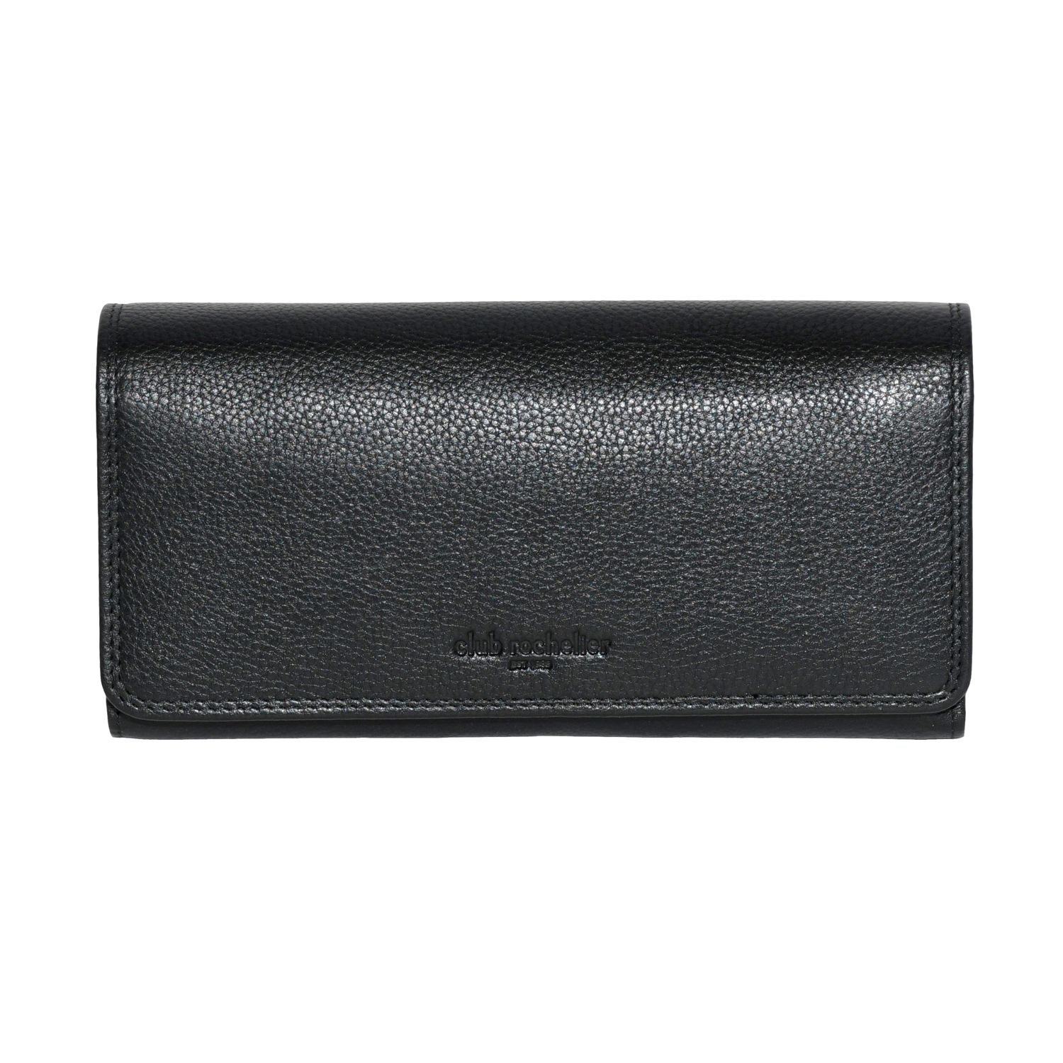 Ladies Leather Clutch Wallet with Checkbook and Gusset