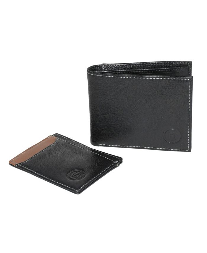 Club Rochelier Men's Billfold Wallet with Removable Card Holder Set ...