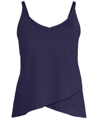 Plus Size Tulip Hem Tankini Top