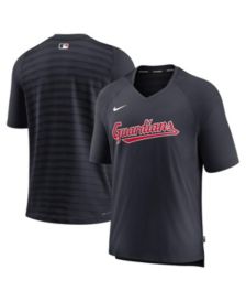 Tampa Bay Rays Nike Authentic Collection Pregame Raglan Performance V-Neck  T-Shirt - Navy