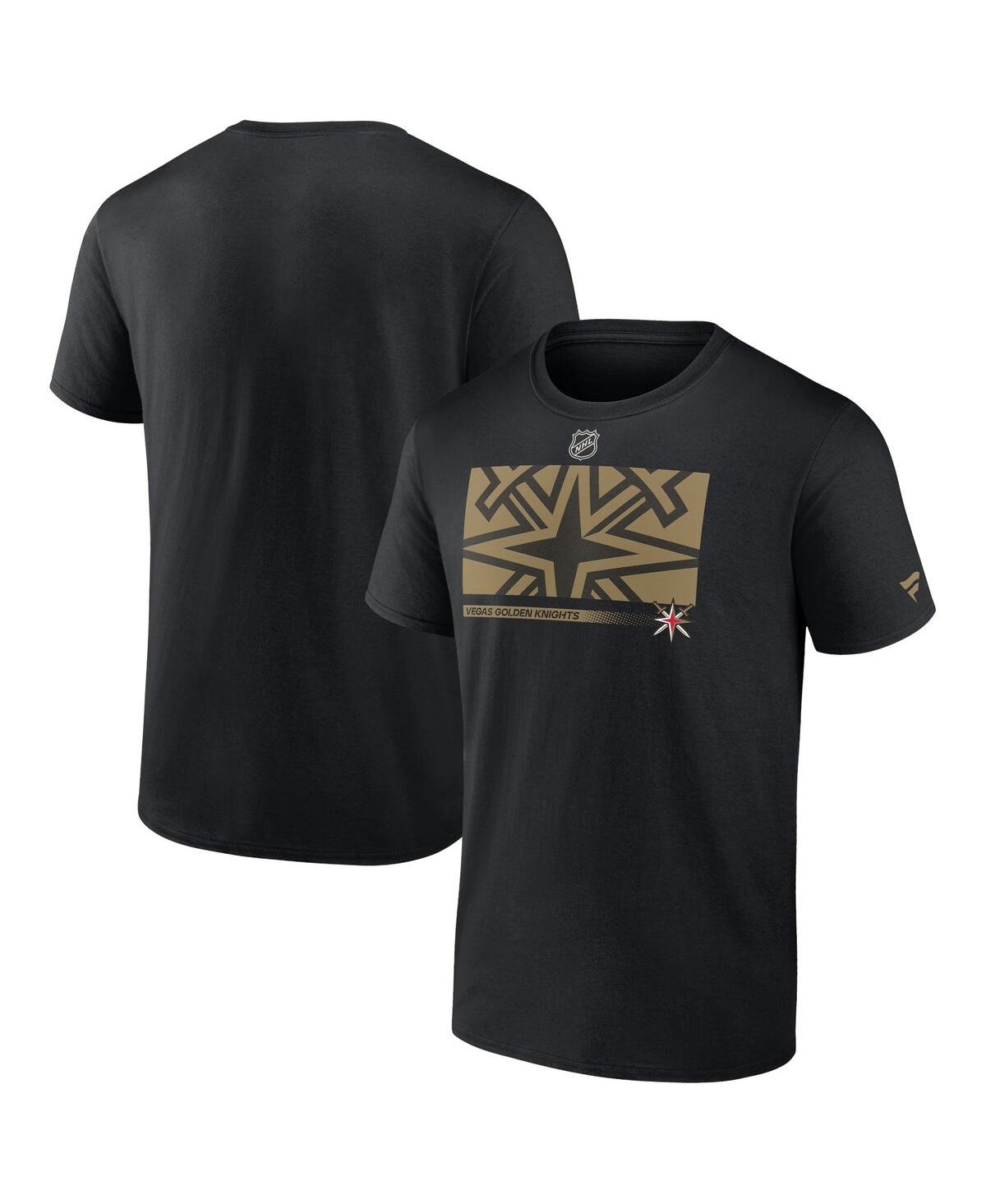 Fanatics Men's  Black Vegas Golden Knights Authentic Pro Core Collection Secondary T-shirt