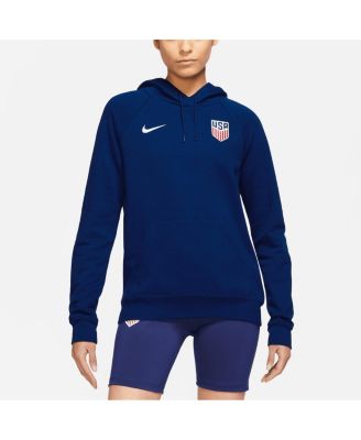 Women's Navy USMNT Essential Raglan Pullover Hoodie