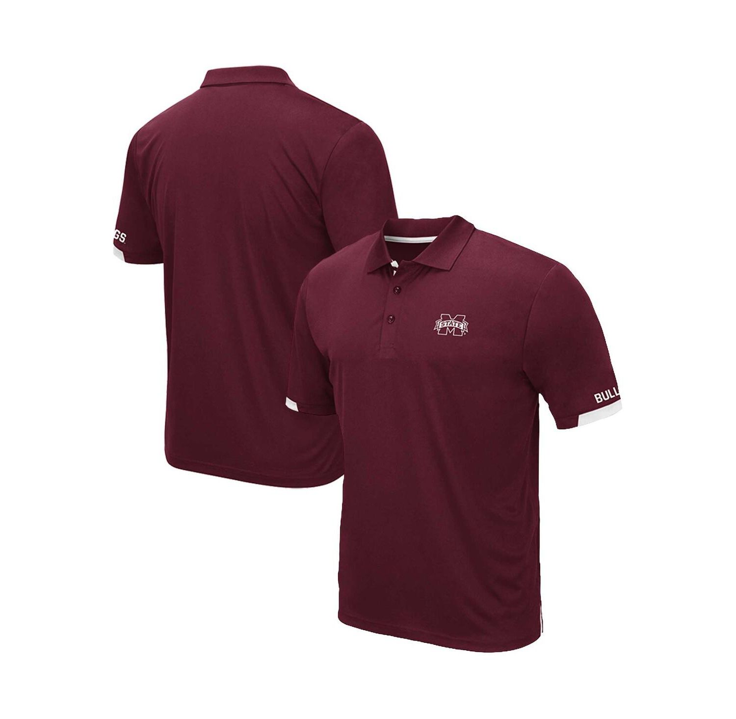 Men's Maroon Mississippi State Bulldogs Big and Tall Santry Polo Shirt