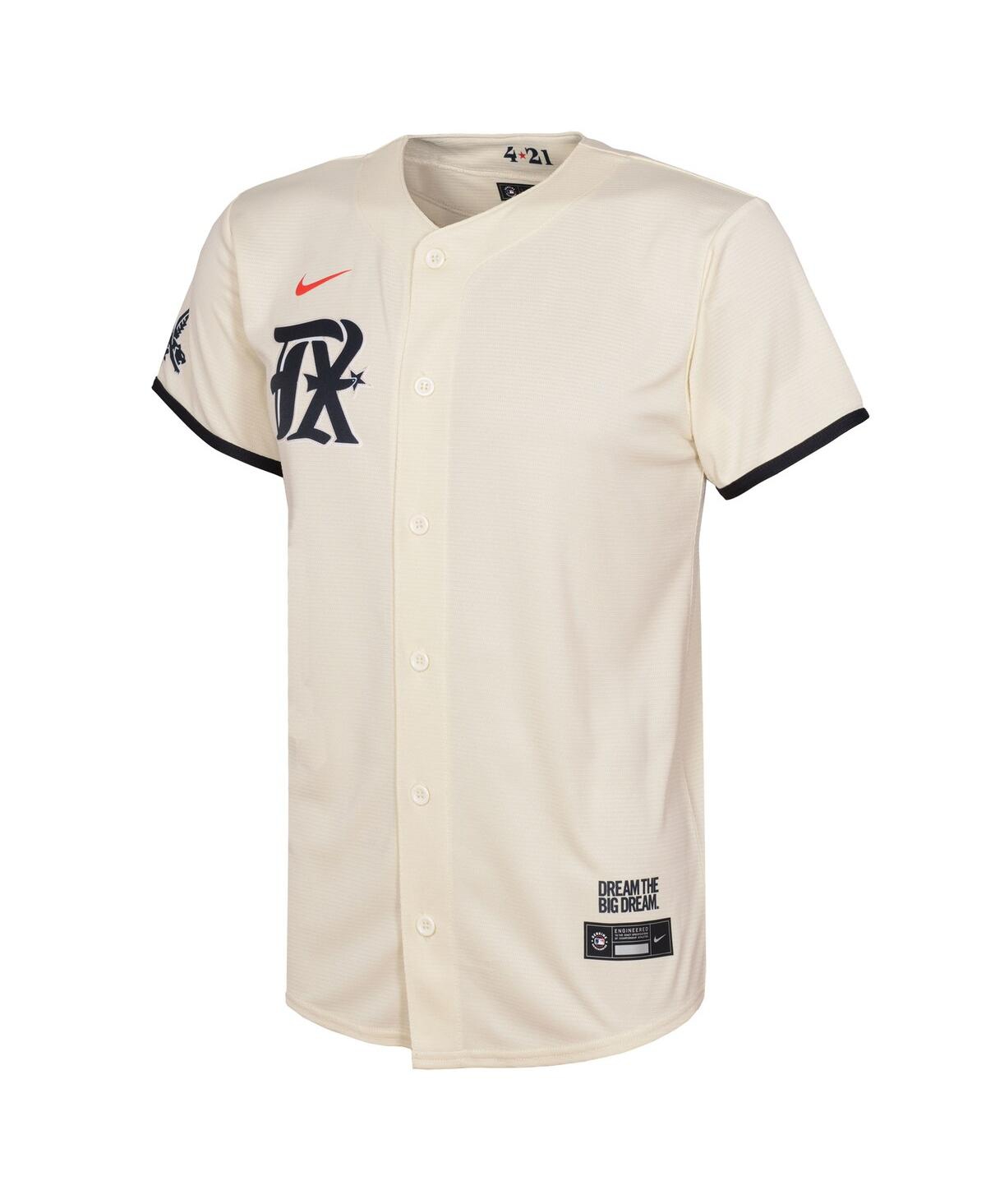 Toddler Boys and Girls NikeTexas Rangers 2023 City Connect Replica Jersey - Cream