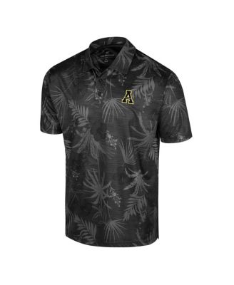 Men's Black Appalachian State Mountaineers Palms Team Polo Shirt
