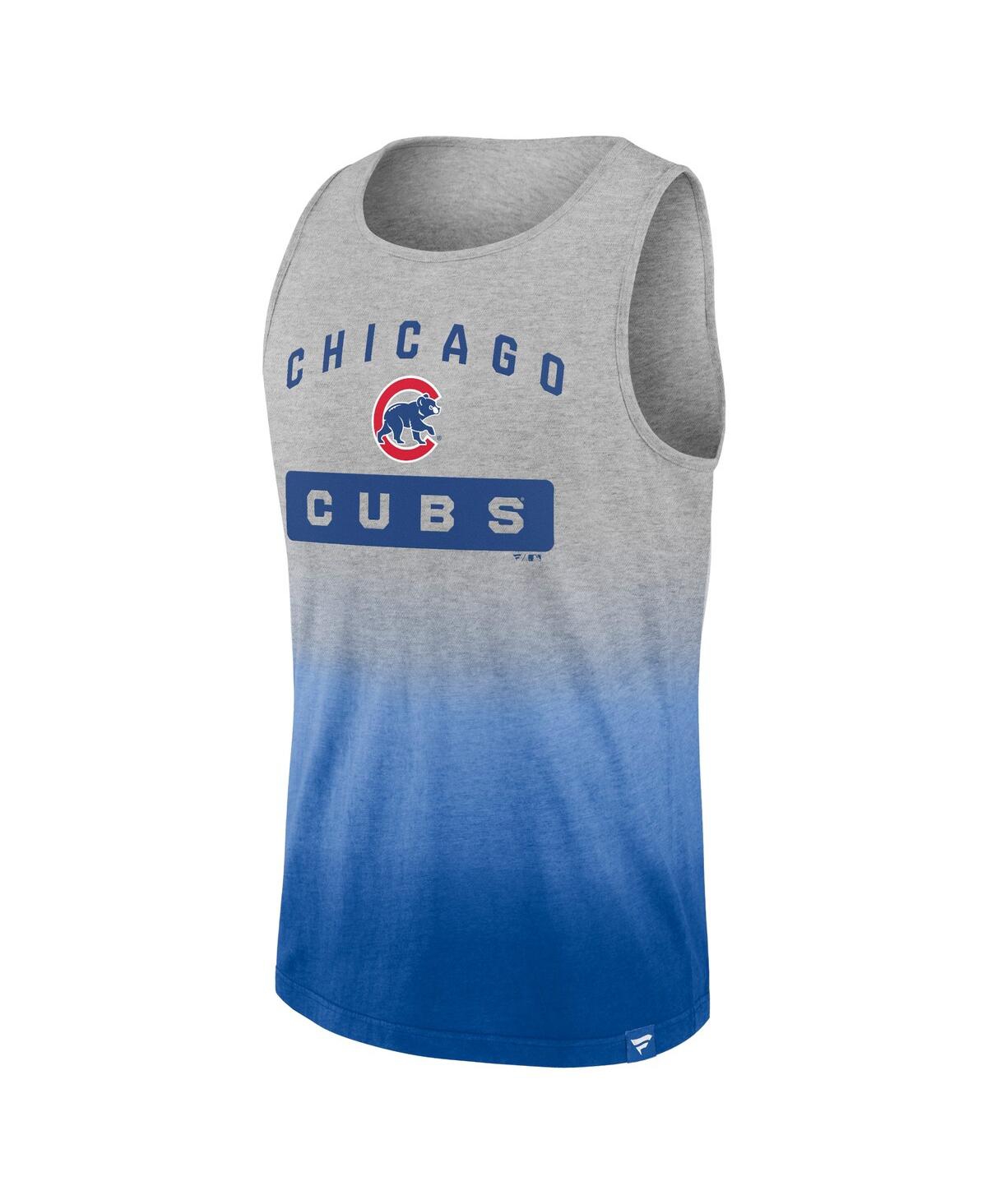 Fanatics Branded Gray/royal Chicago Cubs Our Year Tank Top In Gray,royal