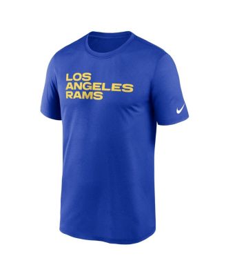 Men's Royal Los Angeles Rams Legend Wordmark Performance T-shirt