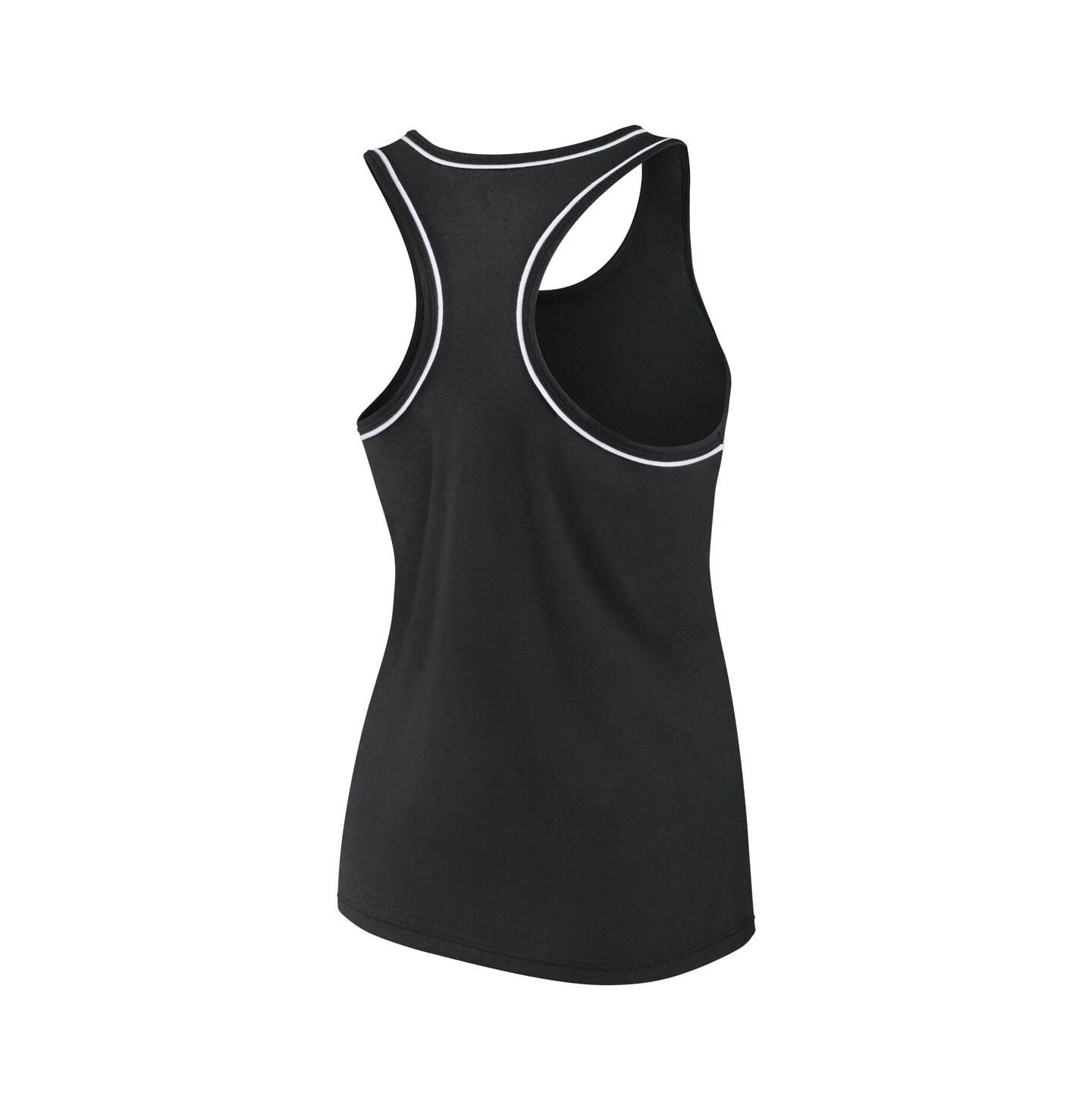 Женский топ Fanatics Black Brooklyn Nets Wordmark Logo Racerback — фото 4