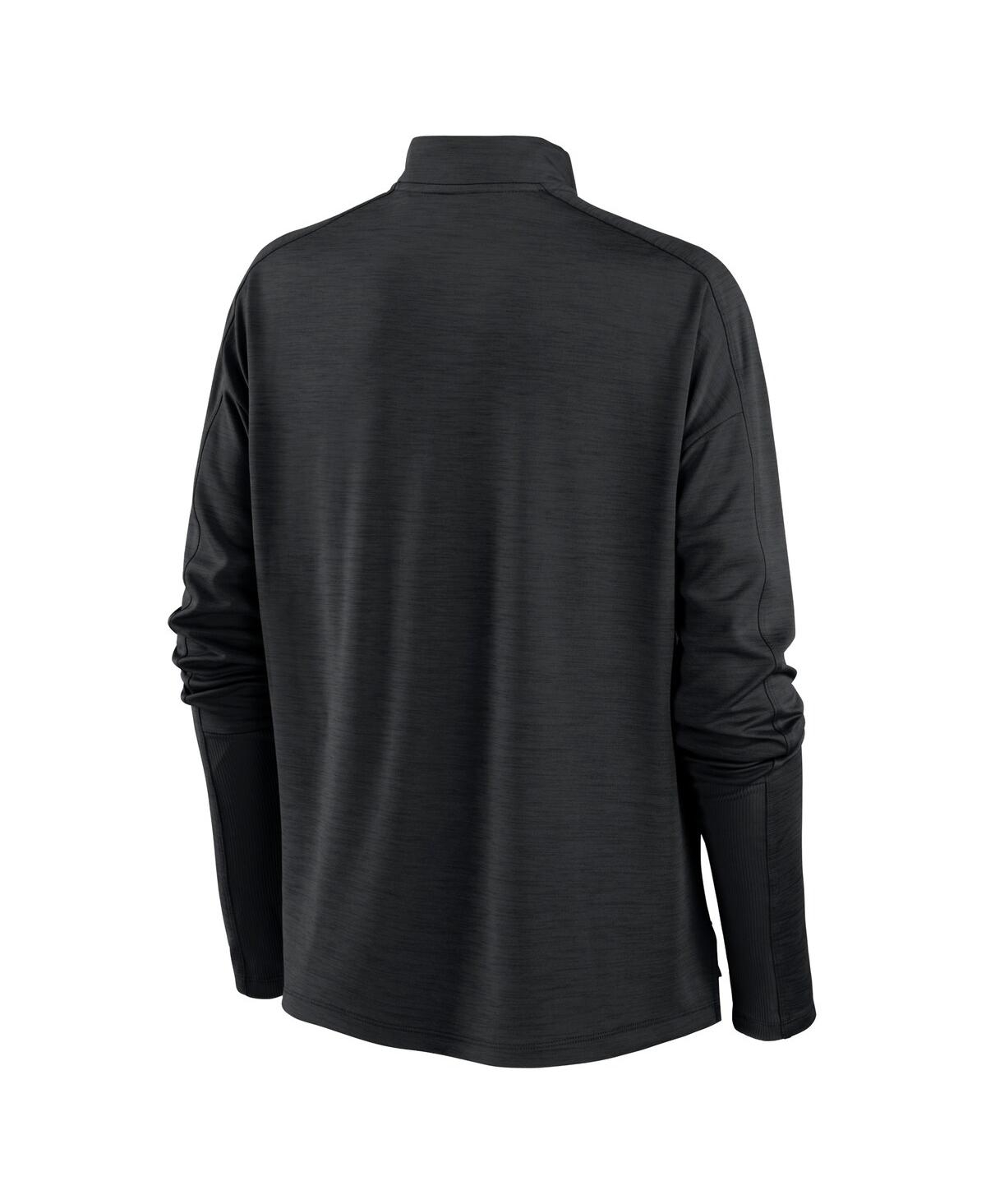 Women's NikeSan Francisco Giants Pacer Quarter-Zip Top - Black