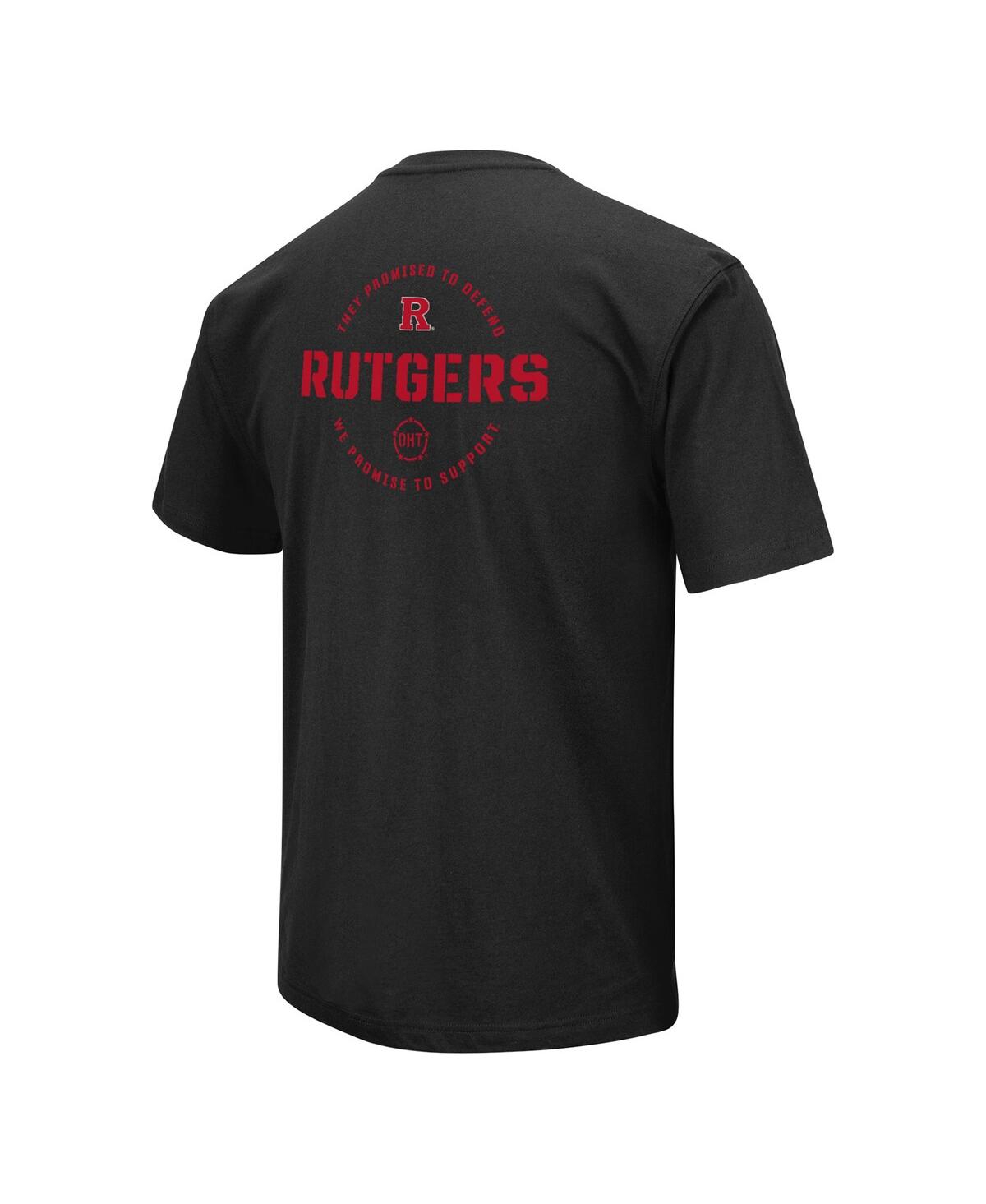 Shop Colosseum Men's  Black Rutgers Scarlet Knights Oht Military-inspired Appreciation T-shirt