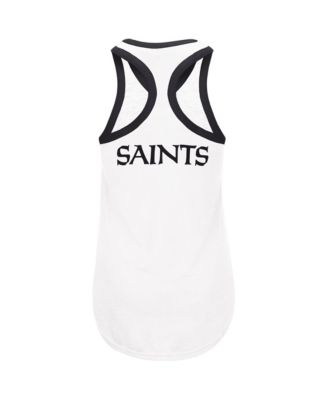 Women's White New Orleans Saints Tater Tank Top