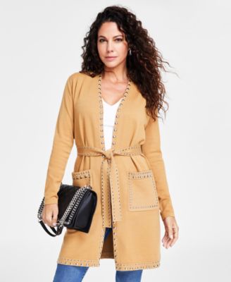 Macy's petite cardigan sweaters best sale