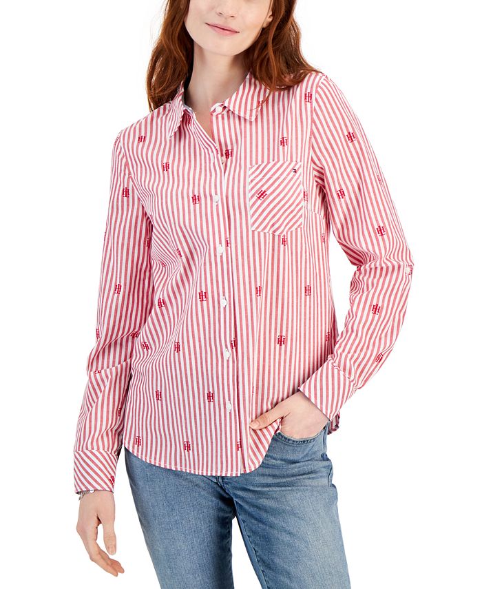 Stripe Accent Monogram T-Shirt - Ready to Wear