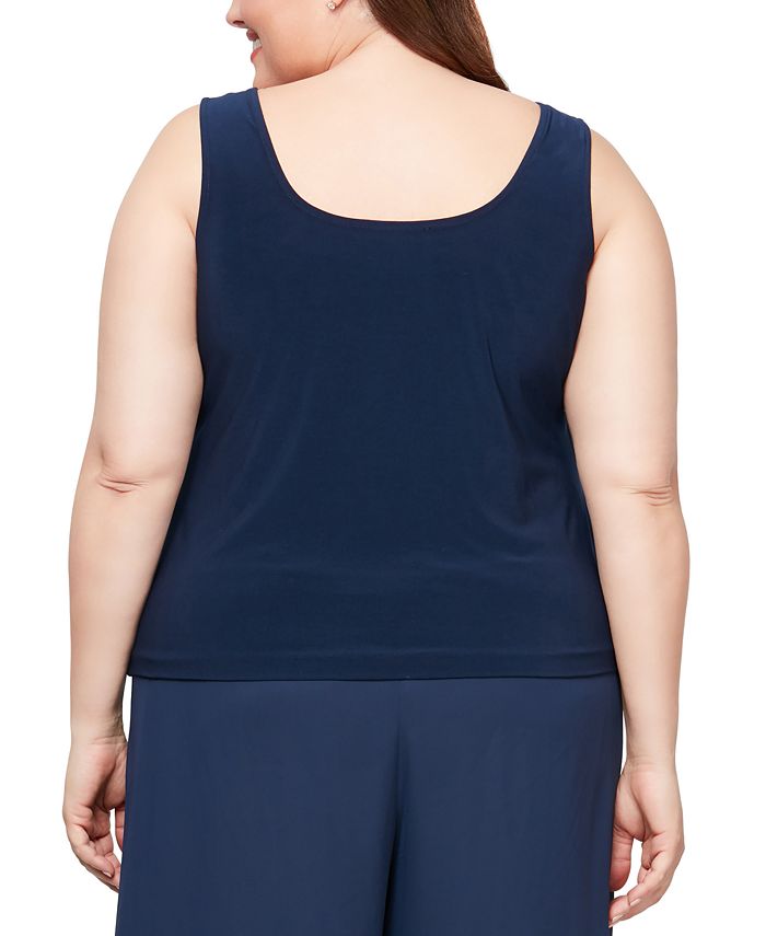 Alex evenings twin sets plus size hot sale
