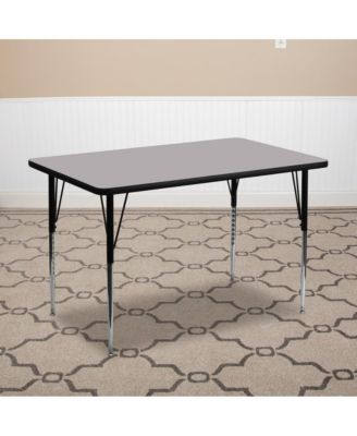 24X48 Rectangle Laminate Adjustable Activity Table