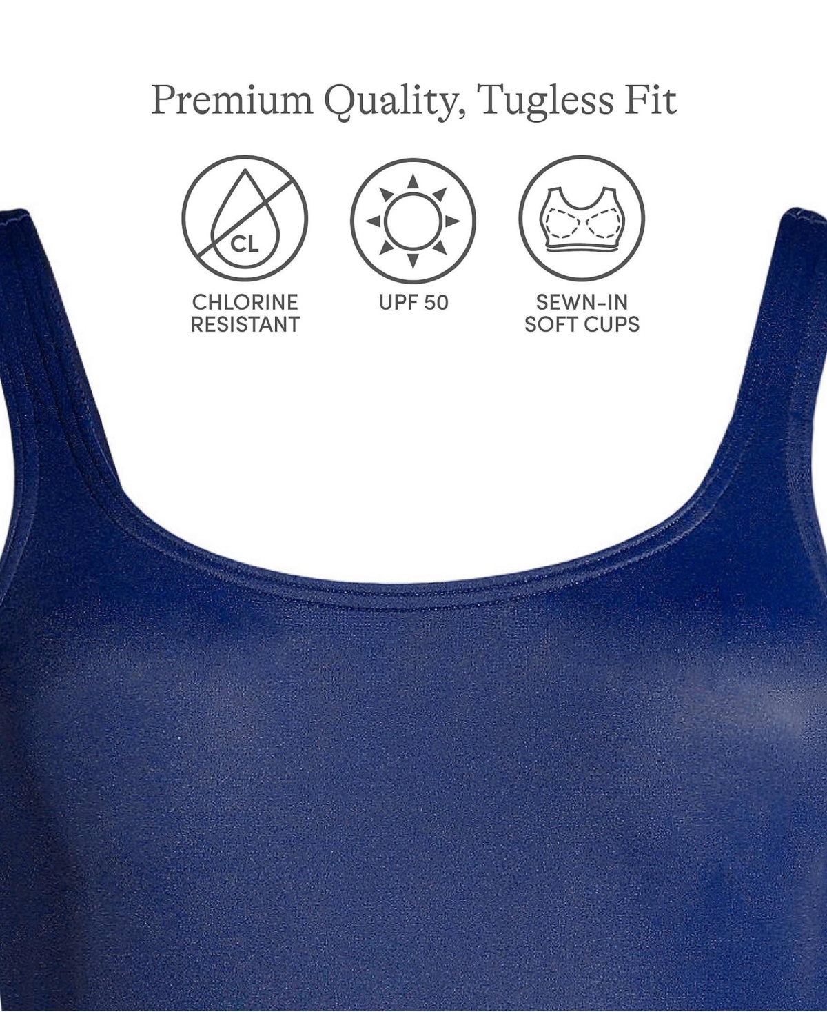 Lands' End Plus Size Ddd-Cup Chlorine Resistant Soft Cup Tugless Sporty One Piece Swimsuit