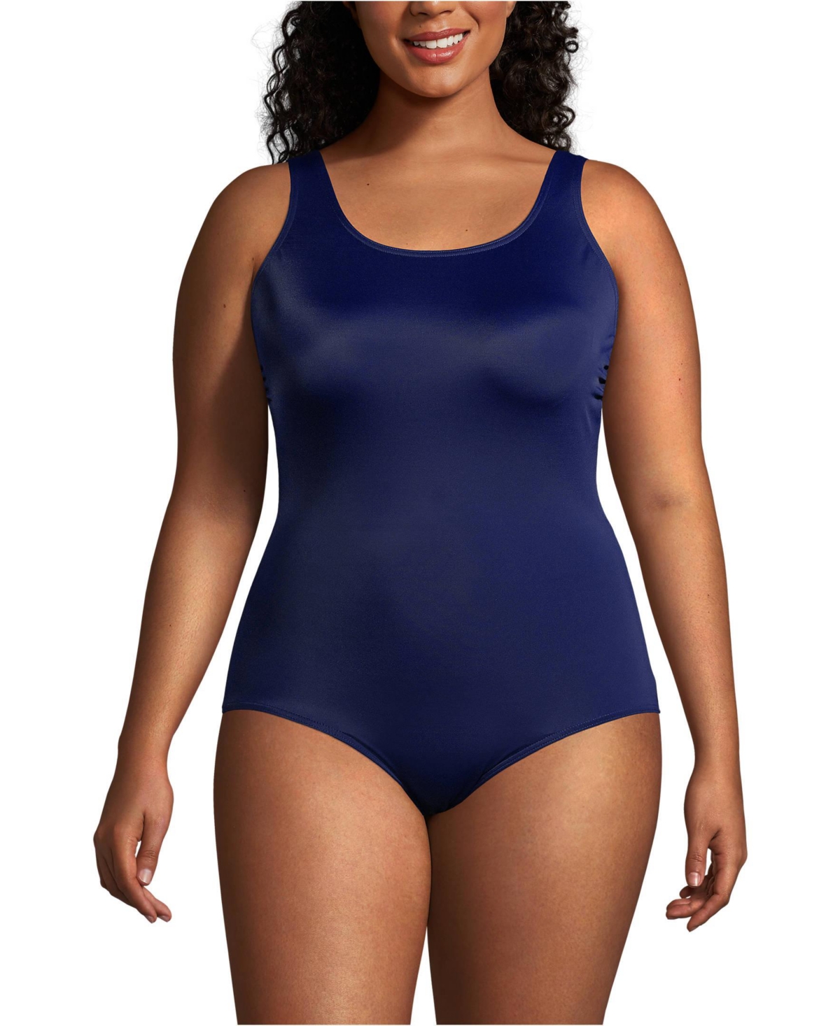 Women's Ddd-Cup Chlorine Resistant Soft Cup Tugless Sporty One Piece Swimsuit - Blackberry