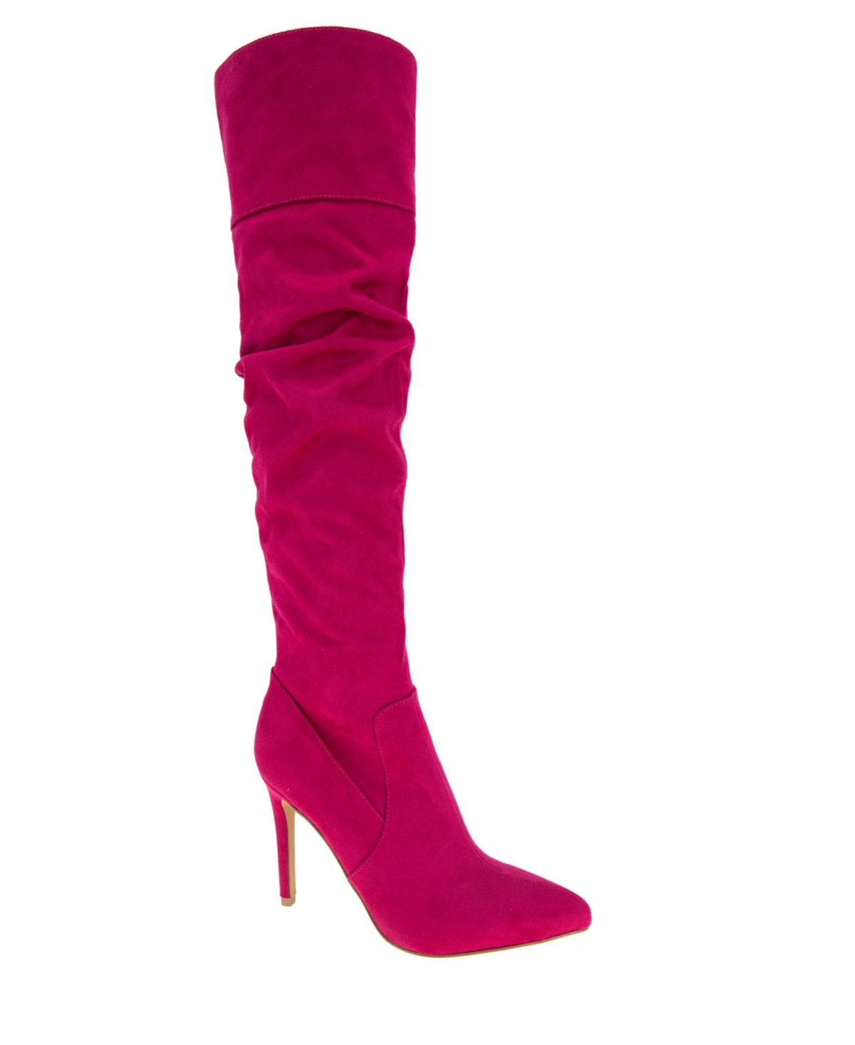 Shop Bcbgeneration Women's Himani Slouch Regular Calf Tall Boot In Viva Pink Microsuede