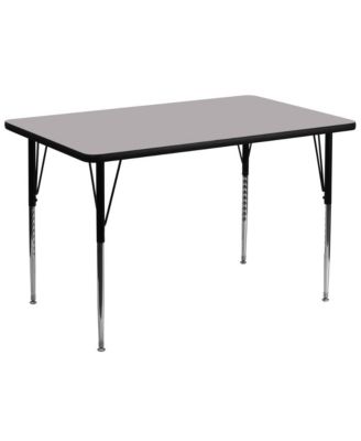 36X72 Rectangle Laminate Adjustable Activity Table
