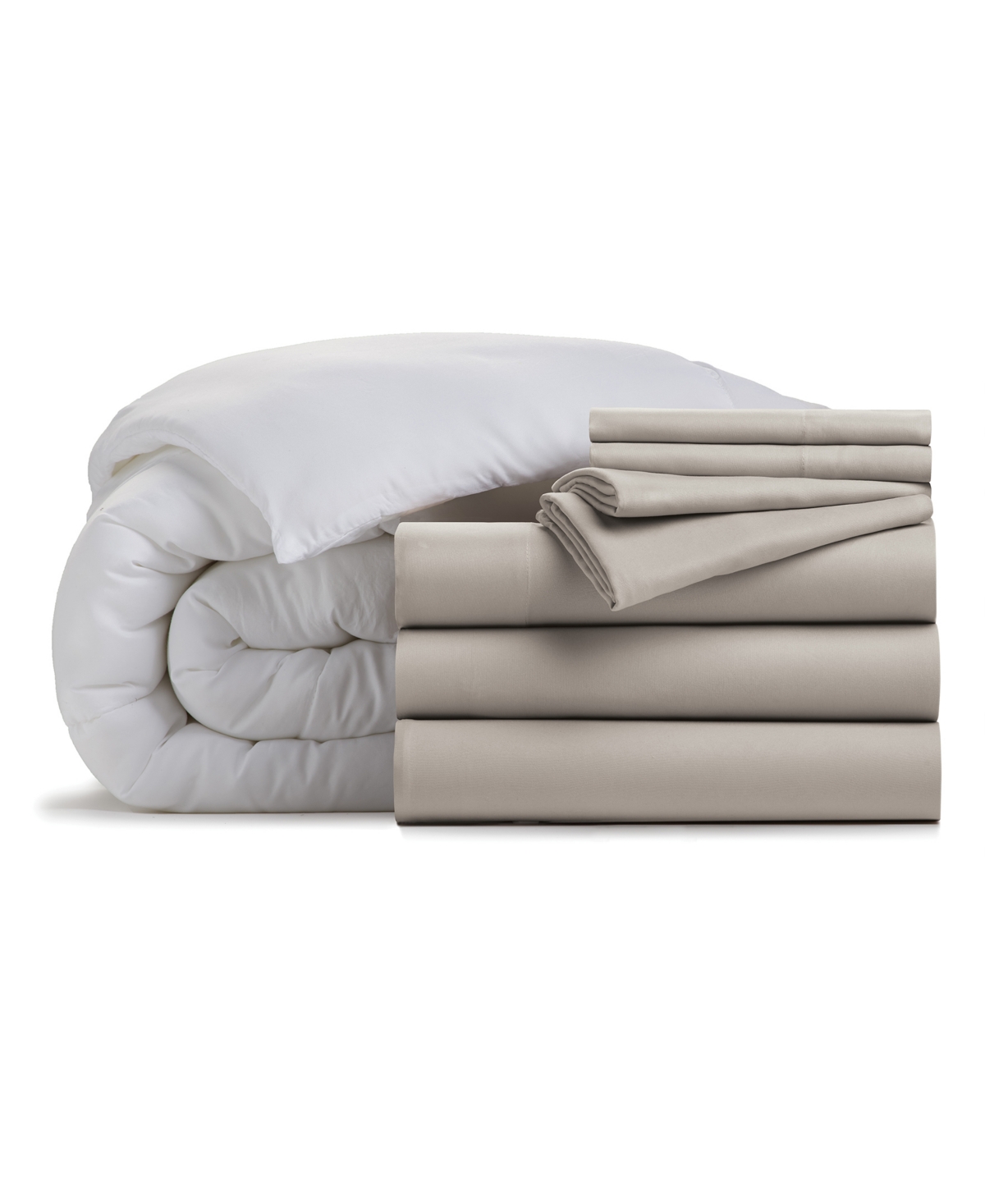 Ella Jayne Triple Brushed Microfiber 8-Piece Duvet Bundle,