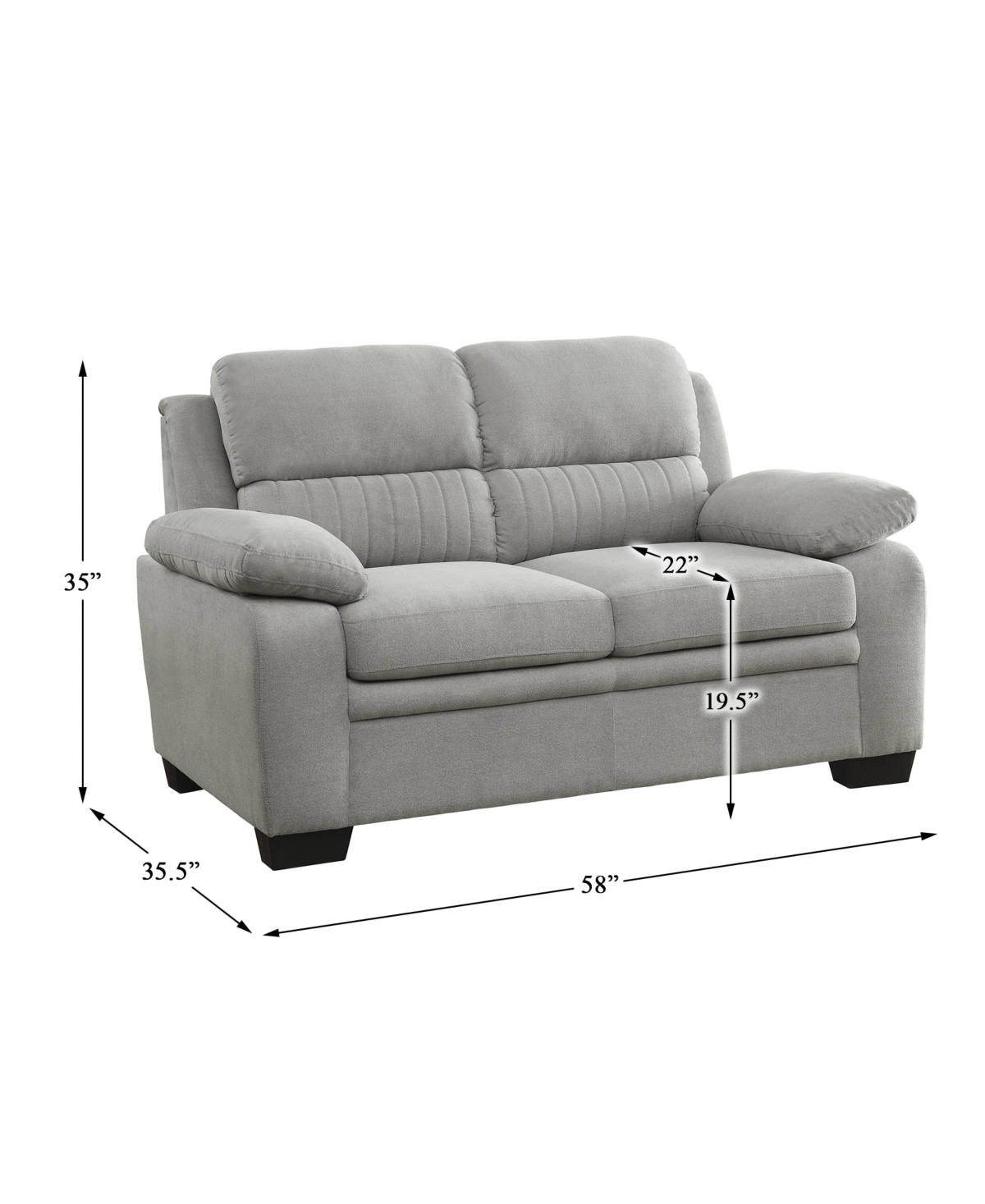 White Label Odessa Loveseat