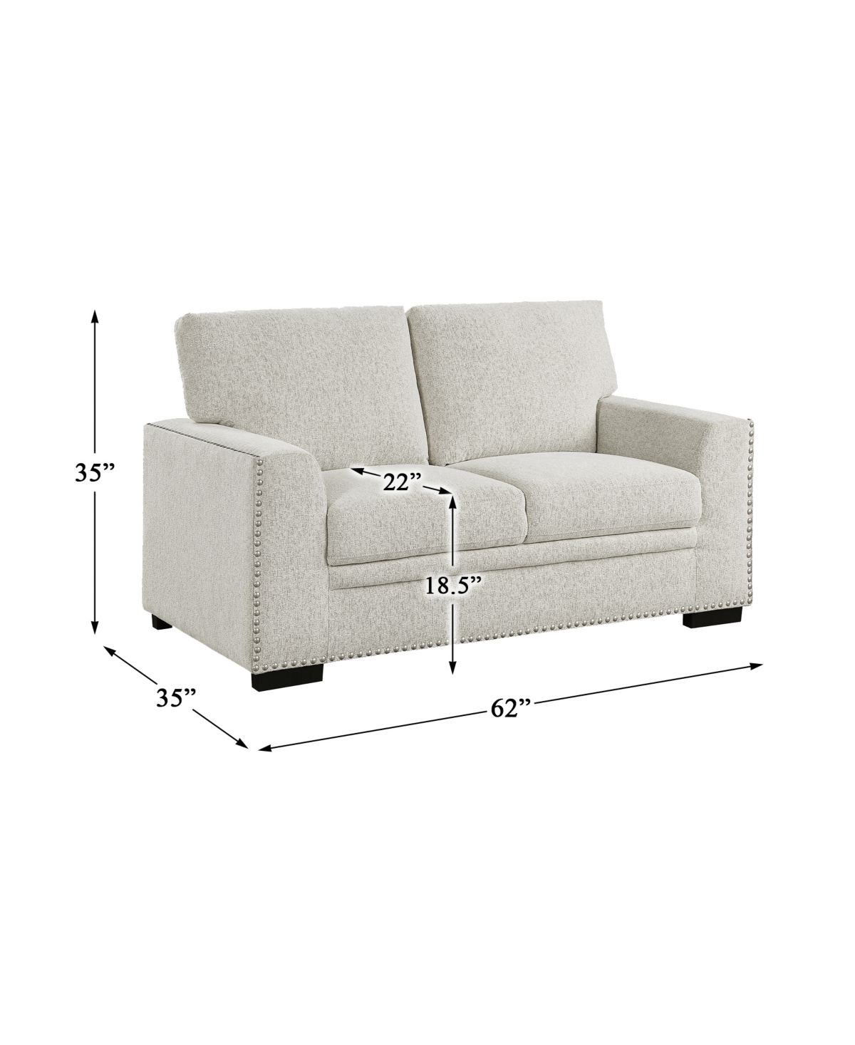 White Label Dickinson Love Seat