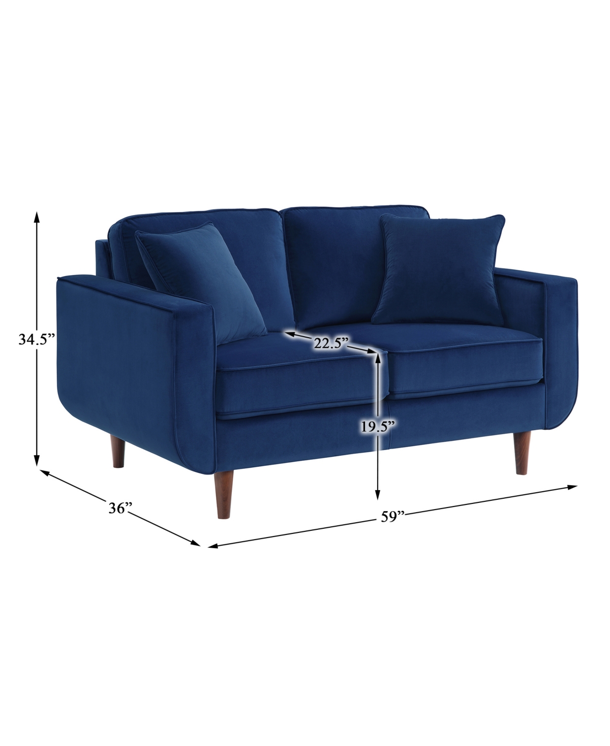 White Label Abigail Loveseat
