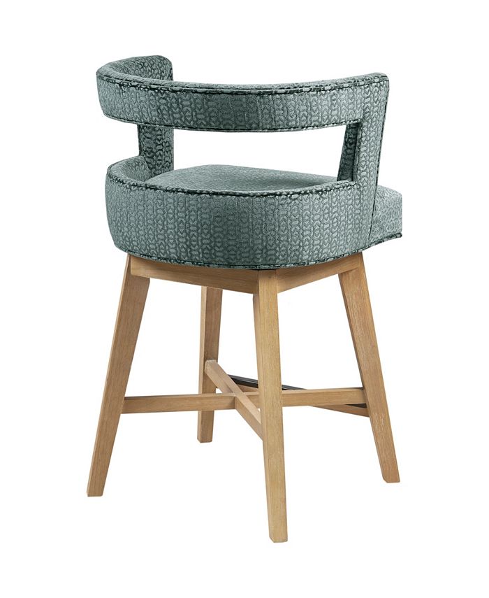 Madison Park Glenwood 25" Fabric Swivel Counter Stool Macy's