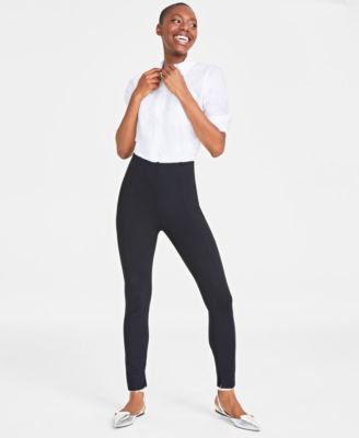 Women's Ponte Skinny Leggings, Regular and Short Lengths, Created for Macy's