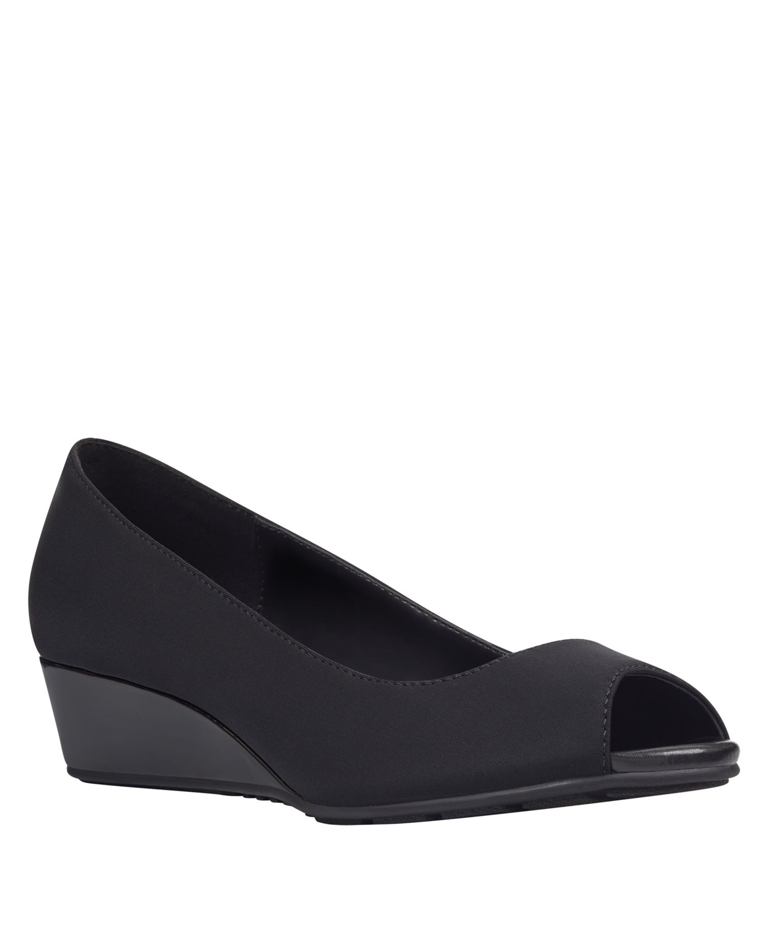 Women's Candra Low Wedge Peep Toe Dress Pumps
