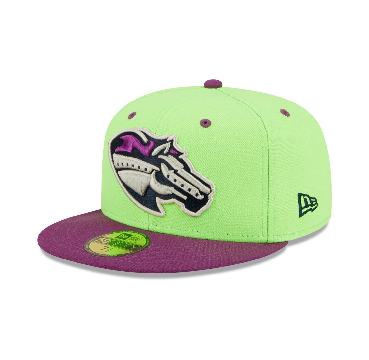 Men's Green, Purple Caballos de Stockton Copa De La Diversion 59FIFTY Fitted Hat
