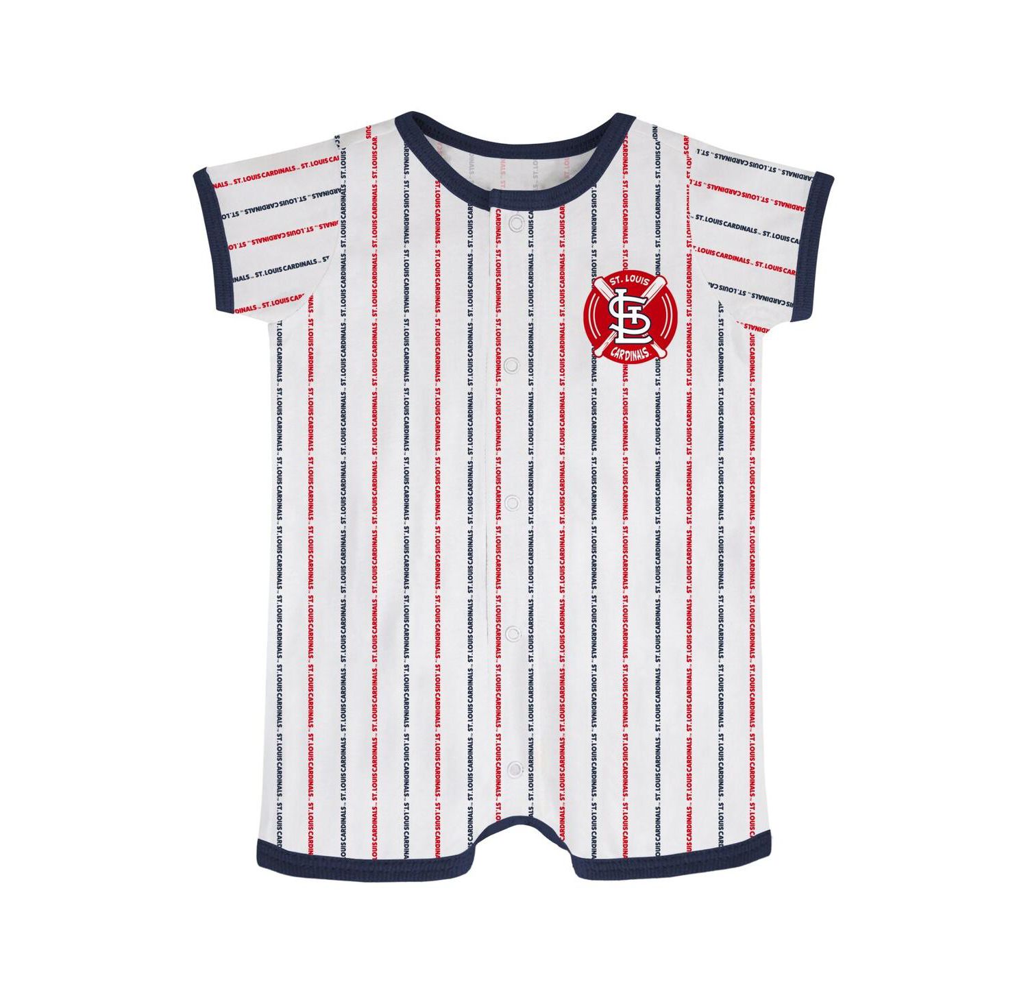Infant Boys and Girls White St. Louis Cardinals Ball Hitter Coverall