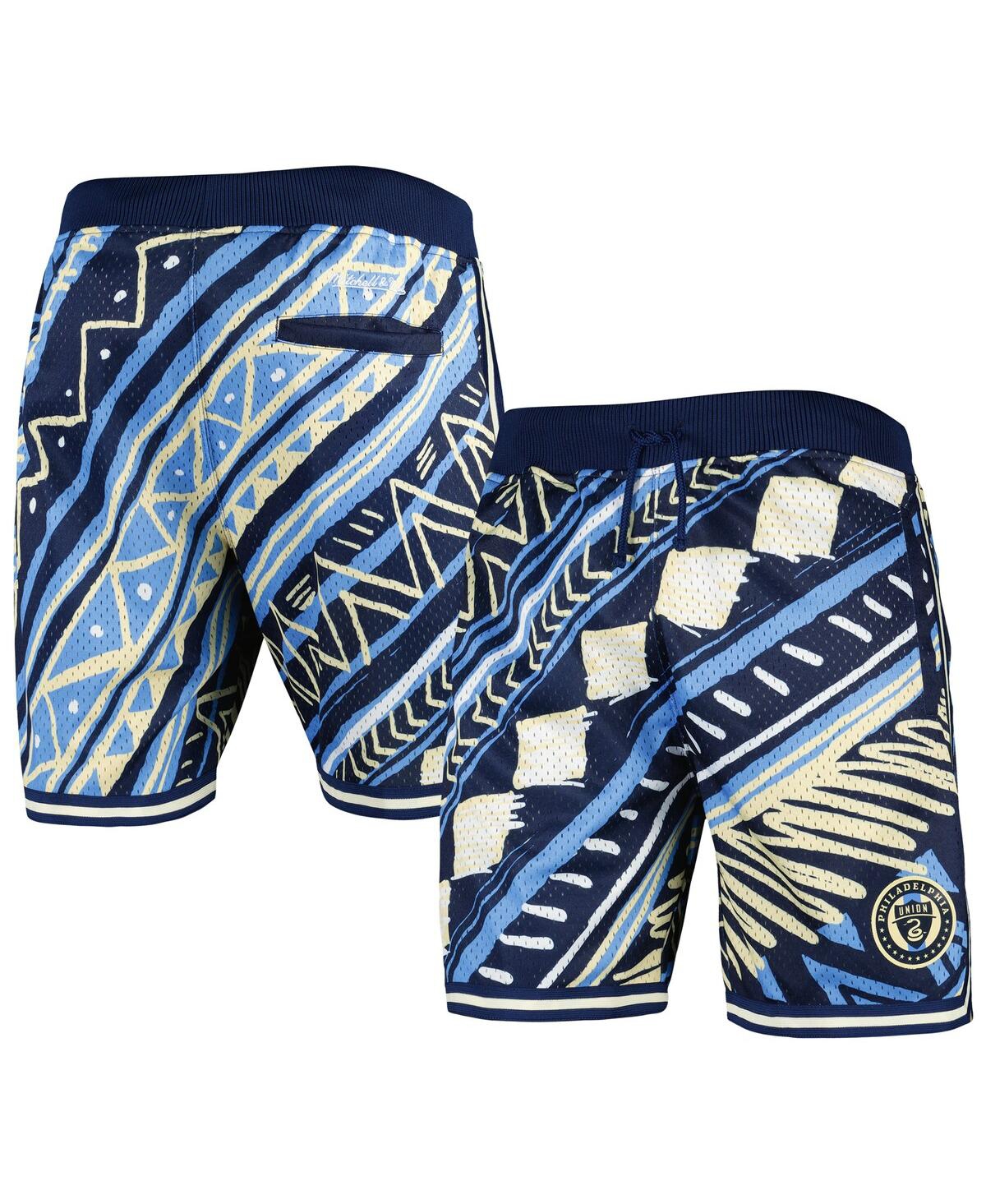 Mitchell & Ness Men's  Navy Philadelphia Union Tribal Fashion Shorts In Navy