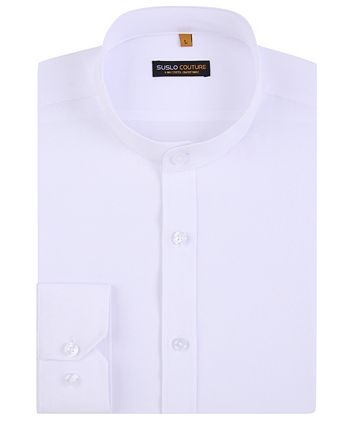 Collarless dress shirt macy's 2025