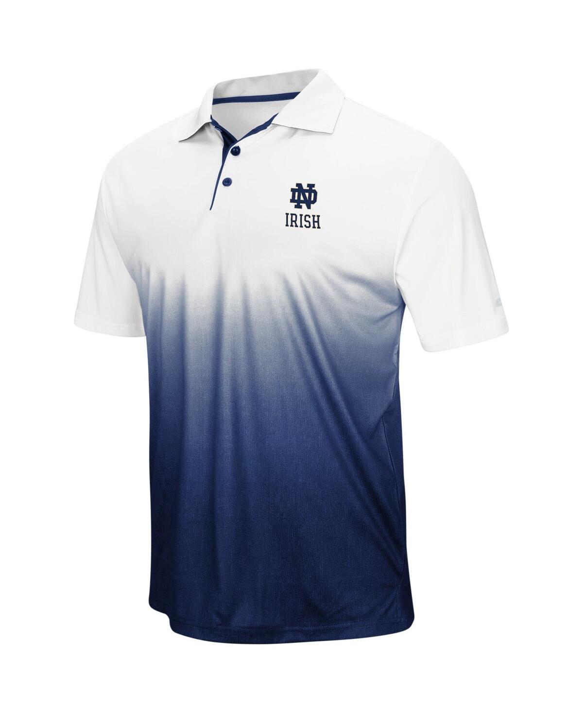 Colosseum Men's  Navy Notre Dame Fighting Irish Magic Team Logo Polo Shirt In Navy