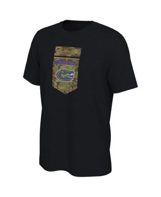 Men's Black Florida Gators Veterans Camo T-shirt