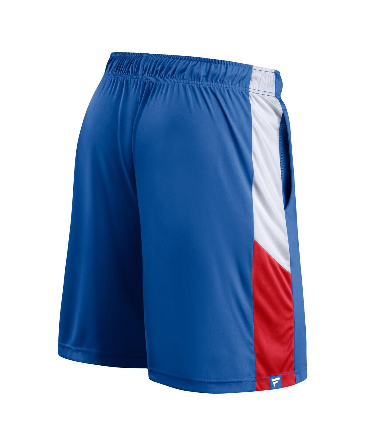 Shop Fanatics Men's  Royal Philadelphia 76ers Big And Tall Champion Rush Practice Shorts