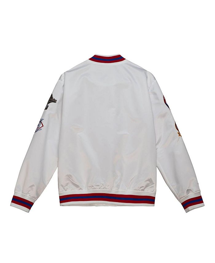 Atlanta Braves Mitchell & Ness City Collection Satin Full-Snap Varsity  Jacket - White