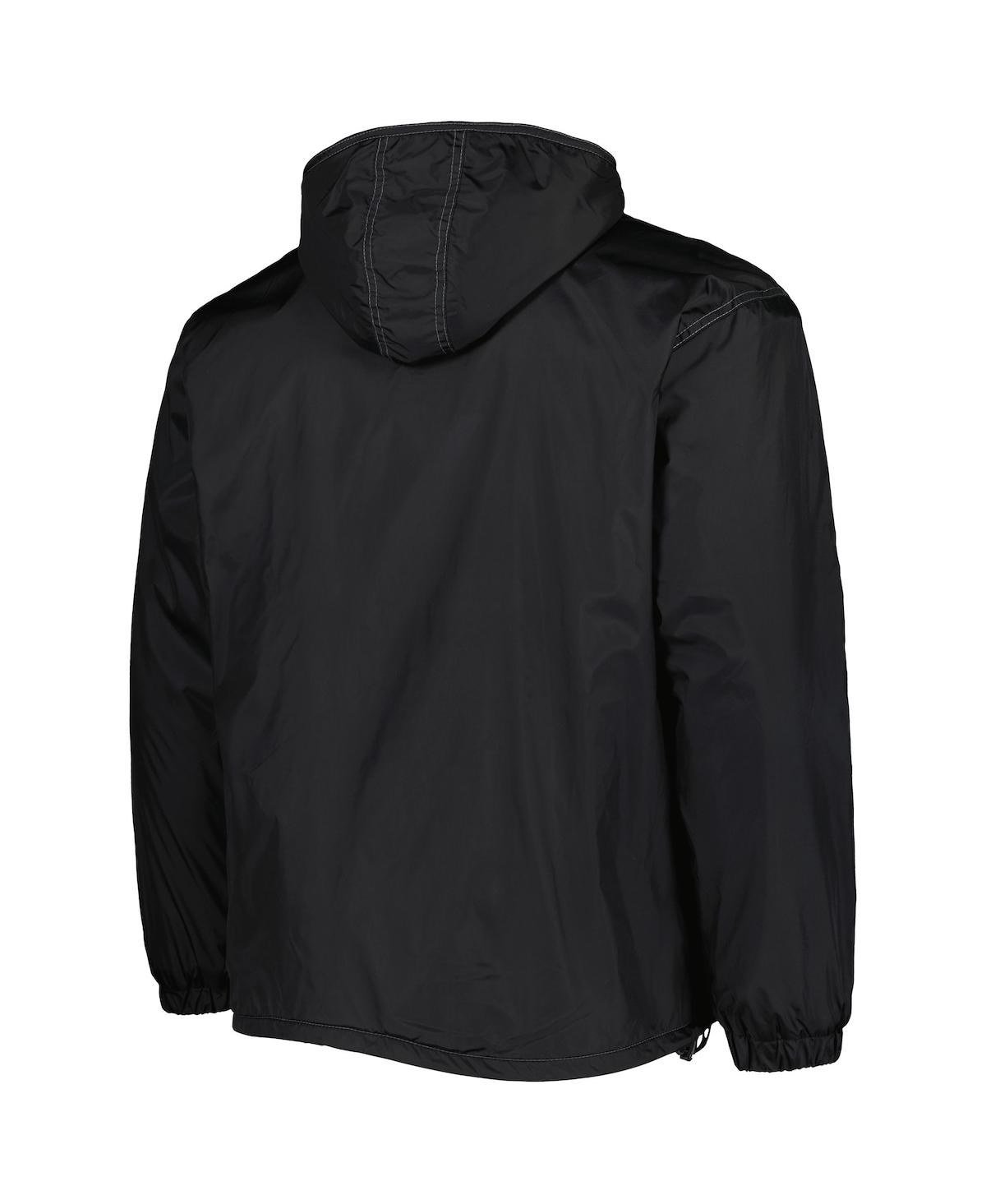 DUNBROOKE MEN'S DUNBROOKE BLACK WISCONSIN BADGERS LEGACY FULL-ZIP HOODIE JACKET 