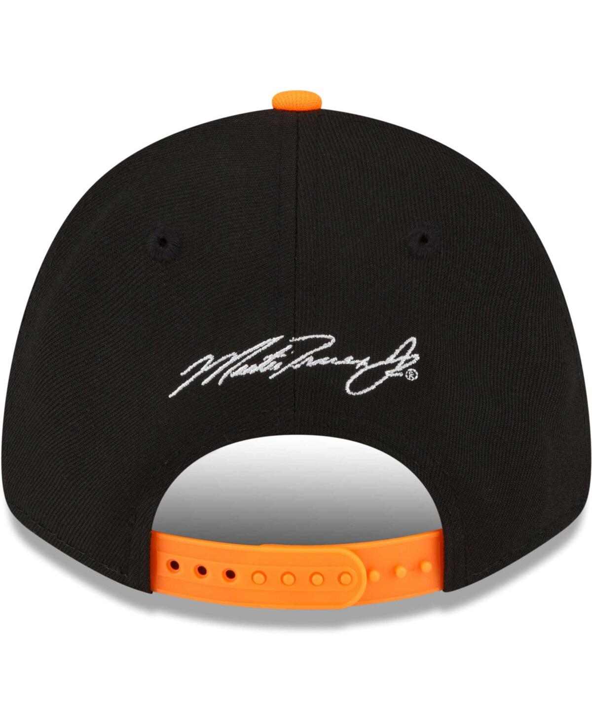 Men's New Era Orange Martin Truex Jr 9FORTY Zig Zag Snapback Adjustable Hat - Orange