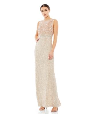 High Neck Sequin Dress