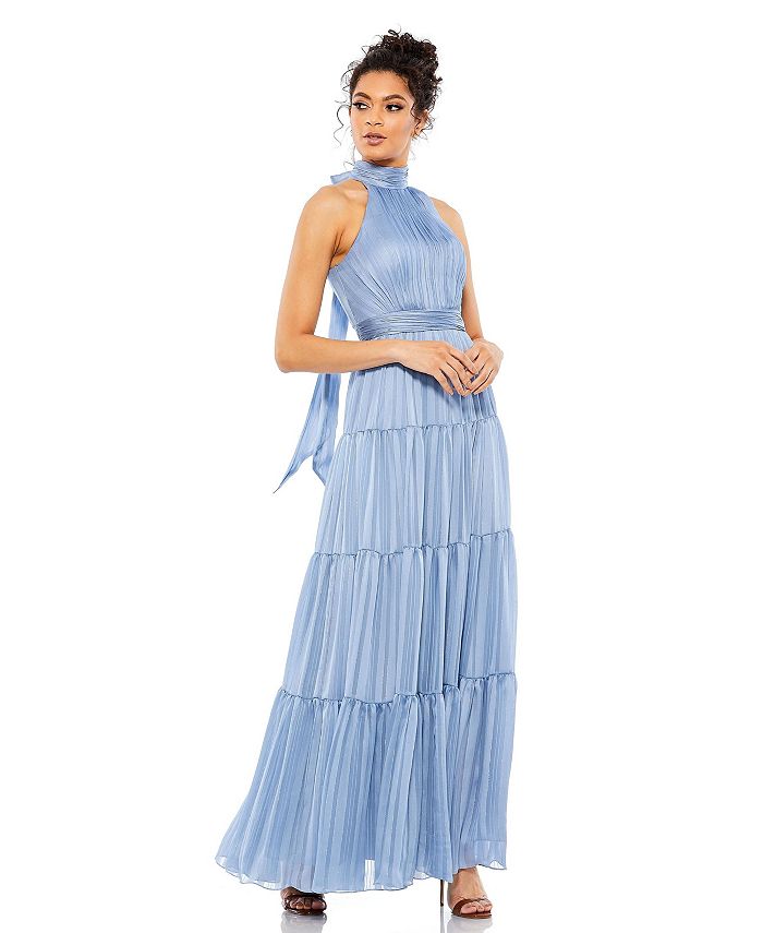 Mac duggal halter long gown sale