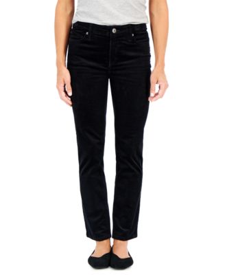 Petite Straight-Leg Corduroy Jeans