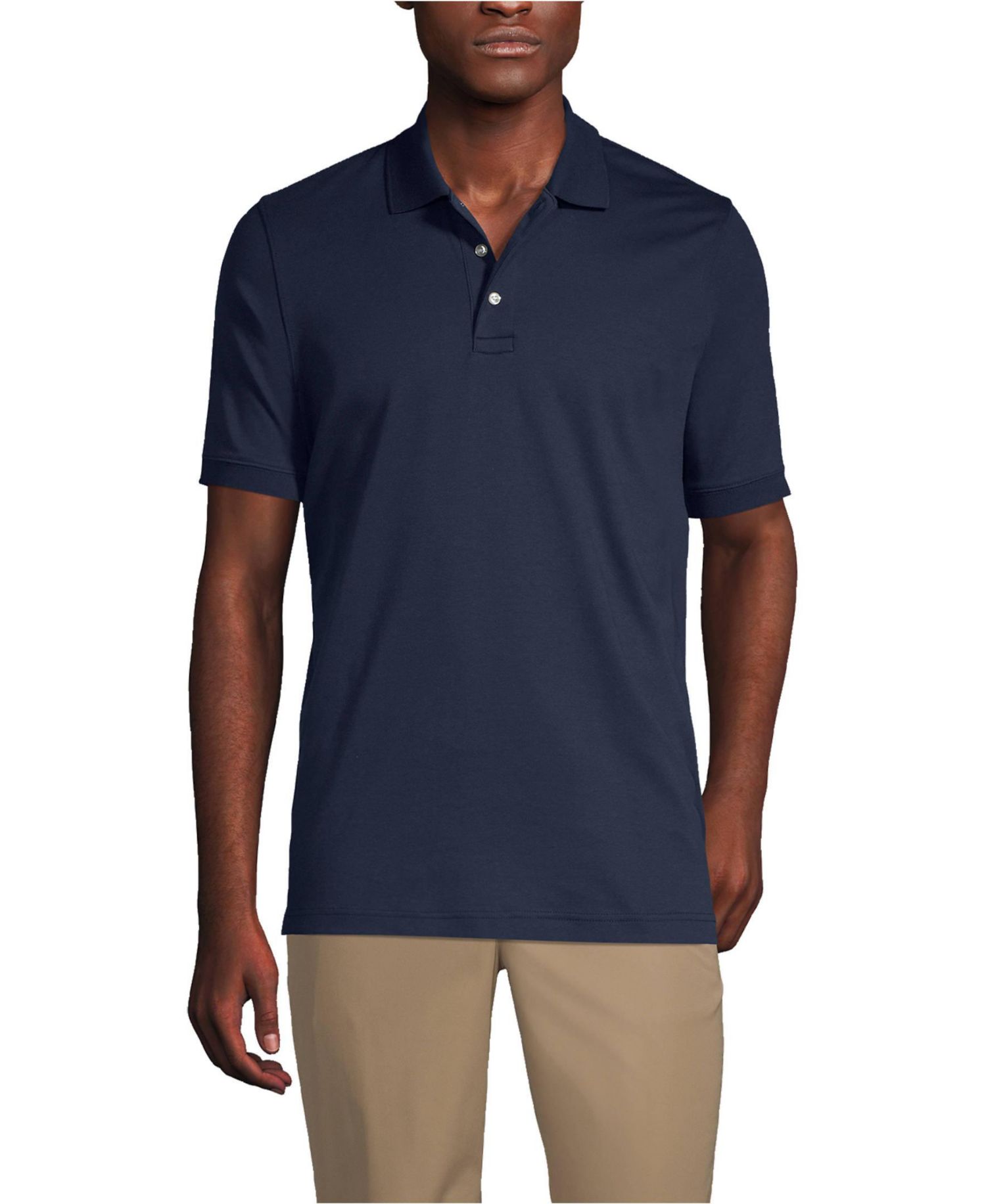 School Uniform Men's Short Sleeve Interlock Polo Shirt