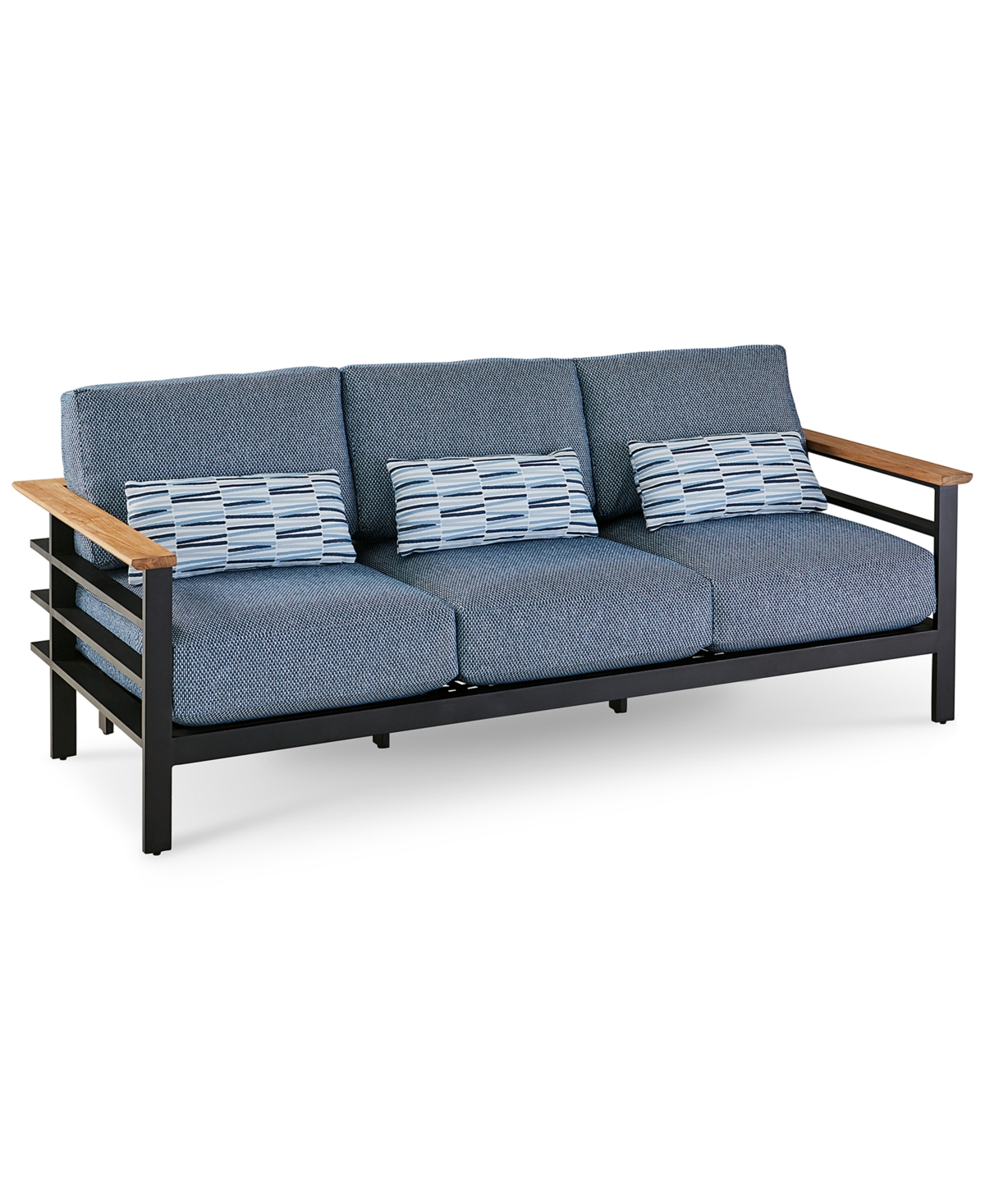 Tommy Bahama South Beach Outdoor Sofa In Cobalt Blue
