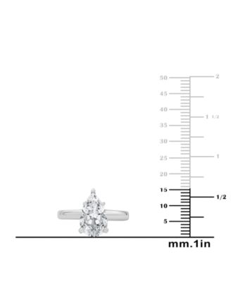 Certified Lab Grown Diamond Pear Solitaire Engagement Ring (5 ct. t.w.) in 14k Gold