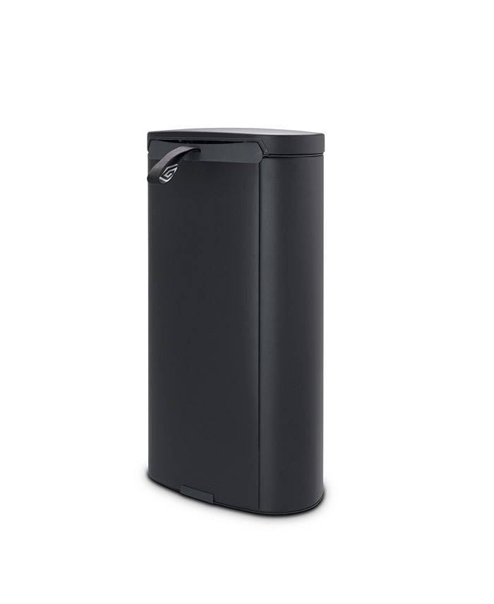 Brabantia Flatback Plus Space Saving Step on Trash Can, 8 Gallon, 30