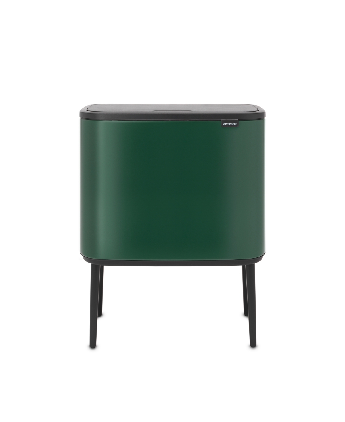 Bo Touch Top Trash Can, 9.5 Gallon, 36 Liter - Pine Green