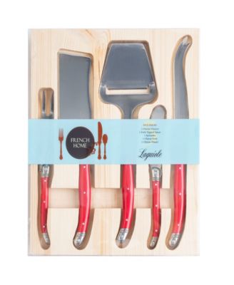 Laguiole 5 Piece Cheese Knife, Fork and Slicer Set