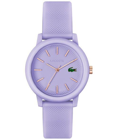 Часы Lacoste Unisex L.12.12 Lavender Silicone Strap Watch 36mm